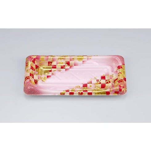 【蓋付き】SFうま皿14(花雅桃) 【本体50枚・蓋50枚セット】